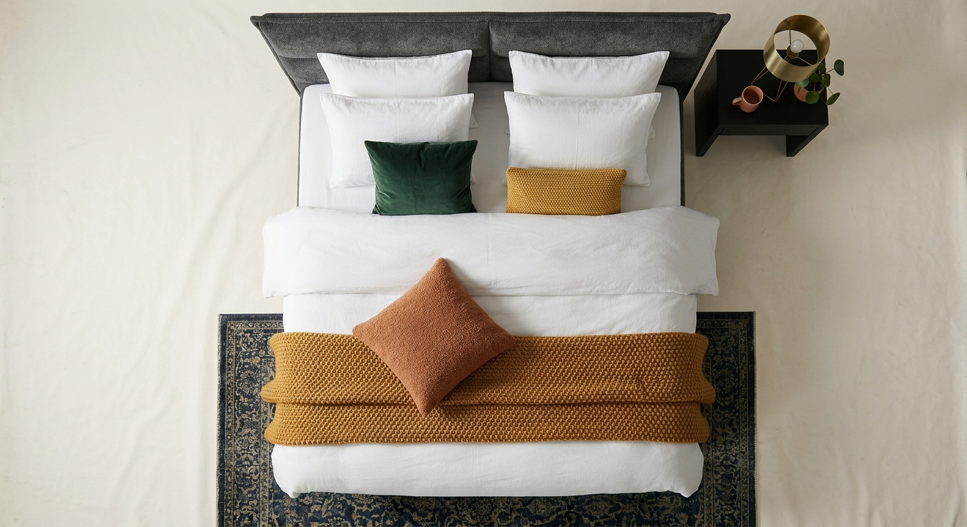 Bovenaanzicht bed