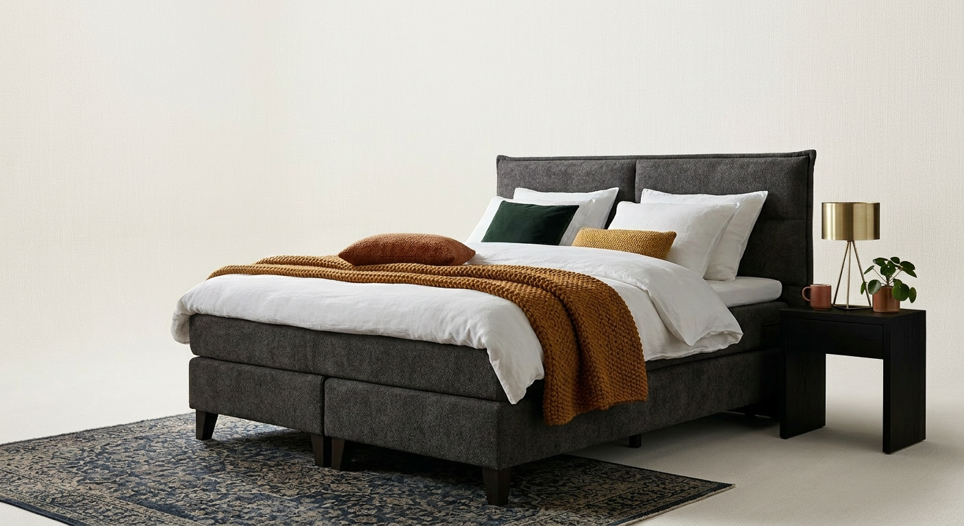 Boxspring in slaapkamer